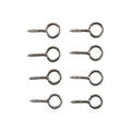 Everhang Nickel Plated Screw Eye Hook 7mm 8kg - 8 Pack