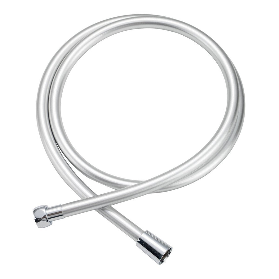 Mondella Shower Hose Connection - 1500mm - Grey PVC - Chrome Plated - Durable - SuperSaverAU - view 1