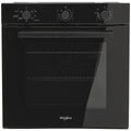 Whirlpool 60cm multi-function oven - 67L net, forced air cooking, SmartClean, black glass - W3OMK35HR0BA