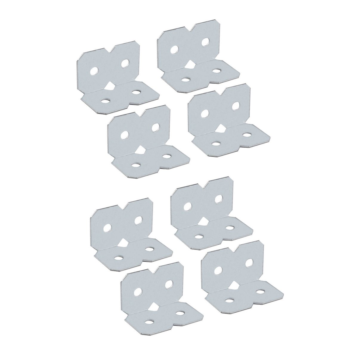 Carinya Galvanised Angle Make a Bracket 8 Pack 25x25x40mm Silver - SuperSaverAU - view 3
