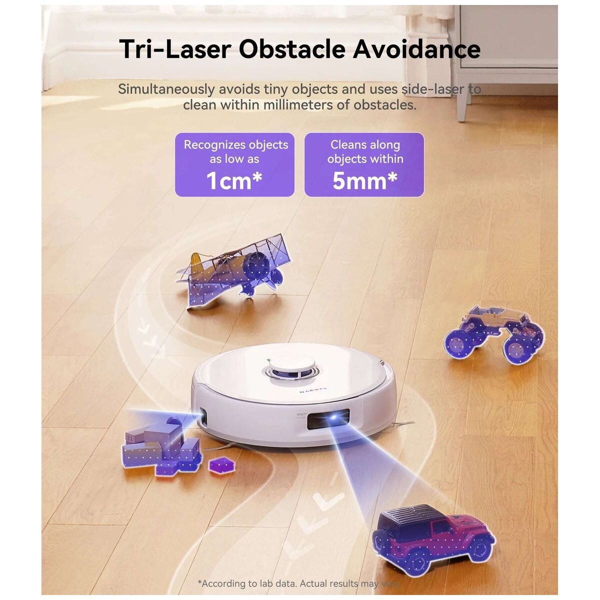 Narwal Freo X Ultra Robot Vacuum Mop - 8,200Pa Suction - AI DirtSense - Self-Empty Station - YJCC015