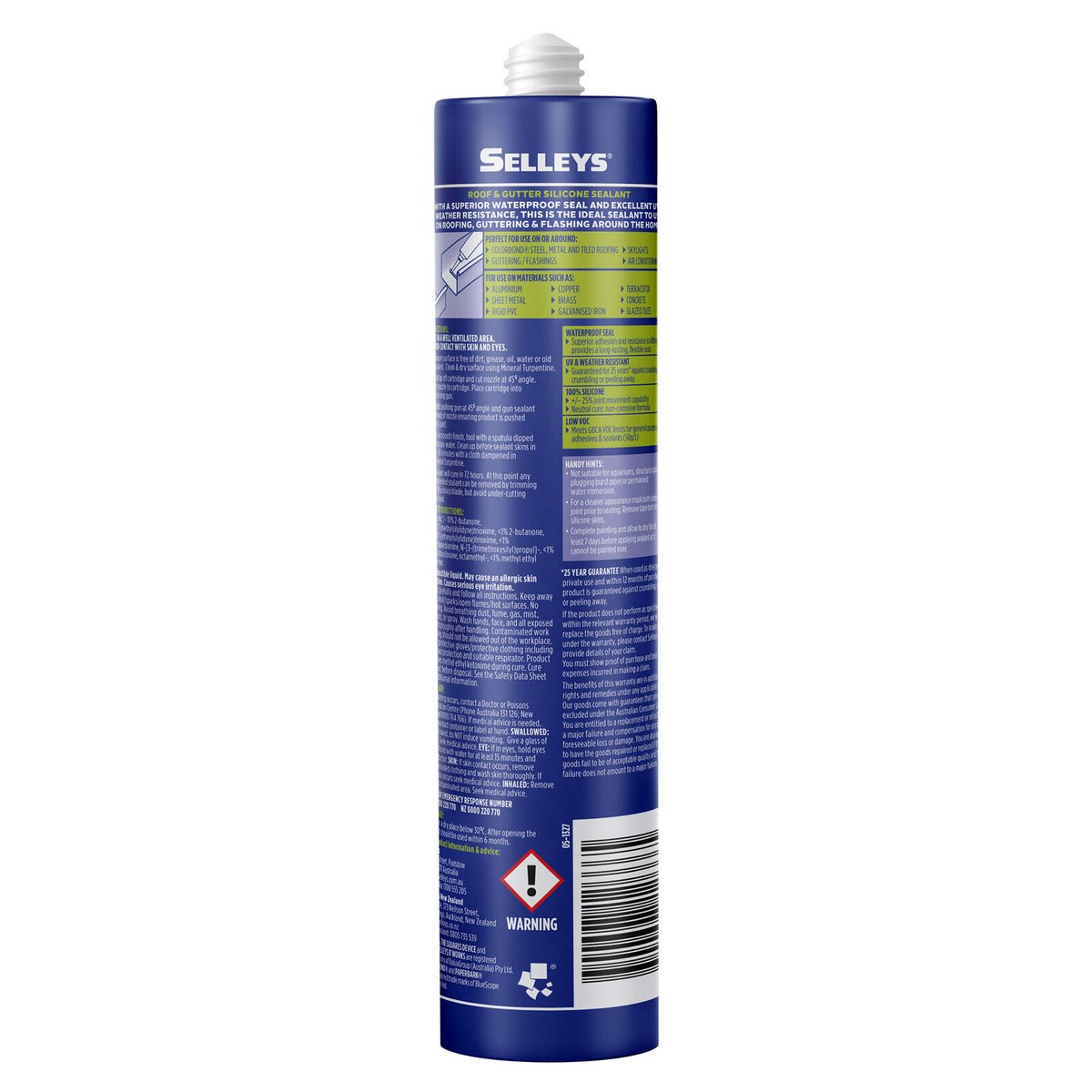 Selleys Roof and Gutter Silicone Sealant 300g Paperbark - Waterproof, UV Resistant - SuperSaverAU - view 3