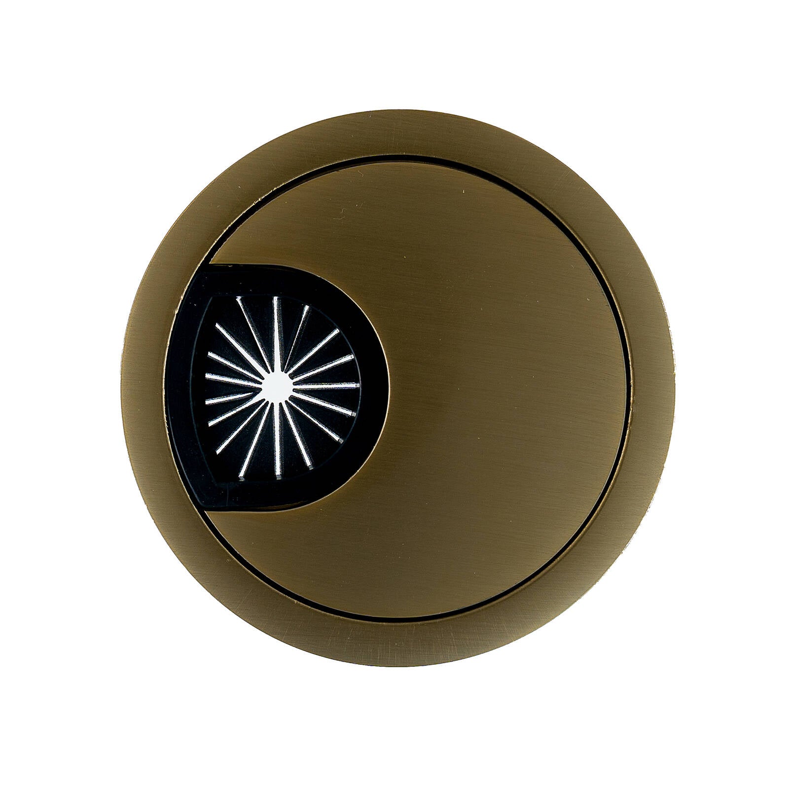 Taskmaster 60mm Brushed Brass Cable Duct - 1 Pack