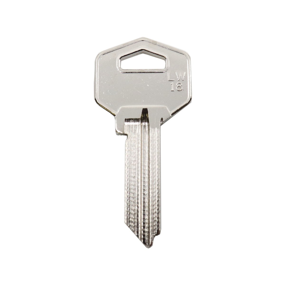 Ehi gr9 Silver Blank Key - Nickel Plated Brass - Key Cutting Service - SuperSaverAU - view 1