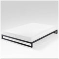 Zinus King 18cm Low Metal Bed Frame - Black, Wooden Slat Foundation - AU-SSBF-7K