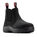 Bata Industrials Women's Black Juno Slip On Safety Boot US Size 10 - Steel Toe - Slip Resistant - Durable Leather - SuperSaverAU - view 1