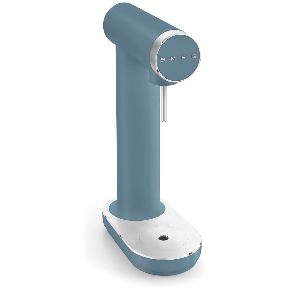 Smeg soda maker - Blue, electricity-free operation, Tritan Renew bottle, front knob control - SKC01SBMAU