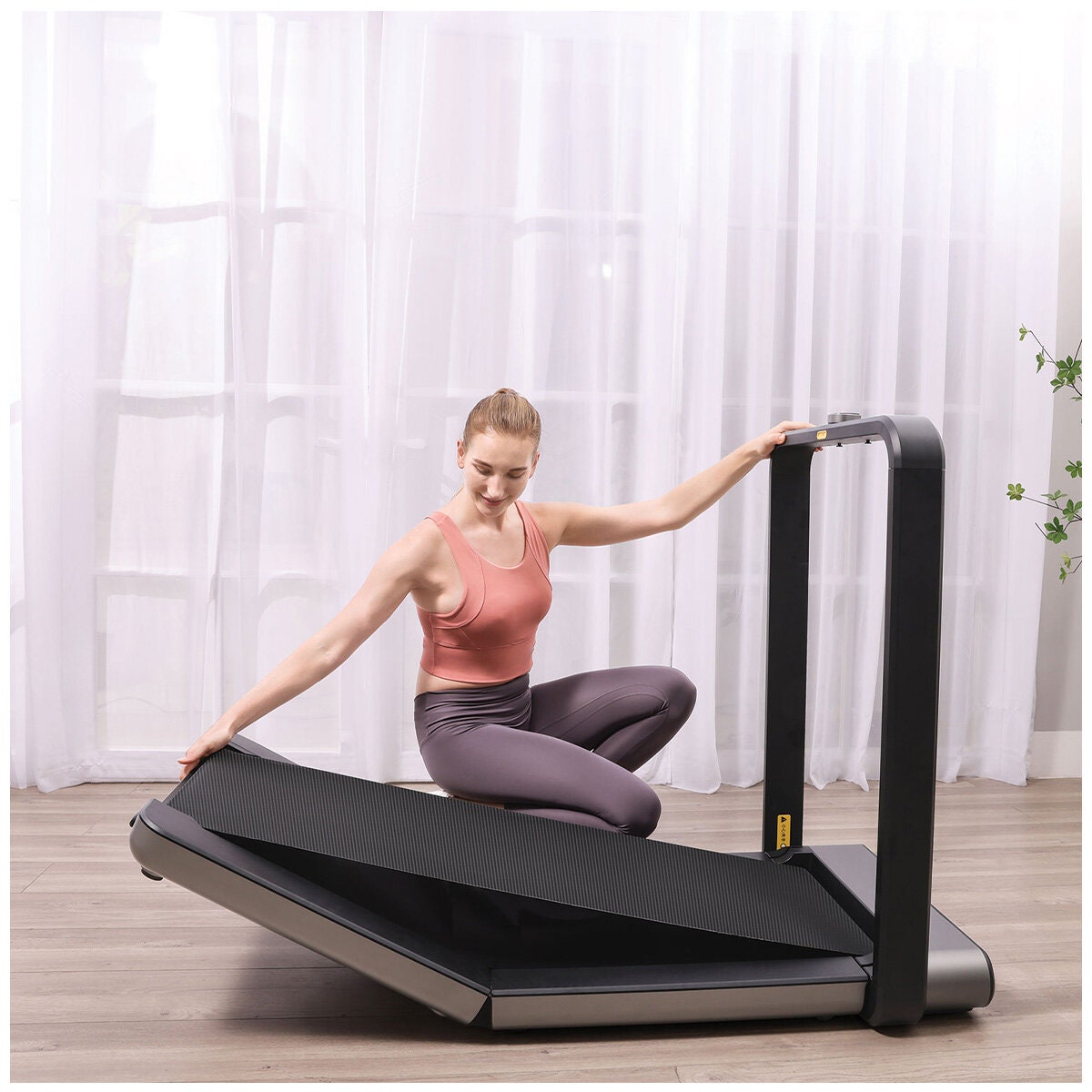 WalkingPad X21 double-fold walking and running treadmill - 120x46cm running area, black - KWTM-X21