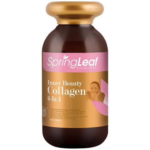 SpringLeaf Inner Beauty Collagen 6 In 1 180 Capsules - SuperSaverAU - view 1