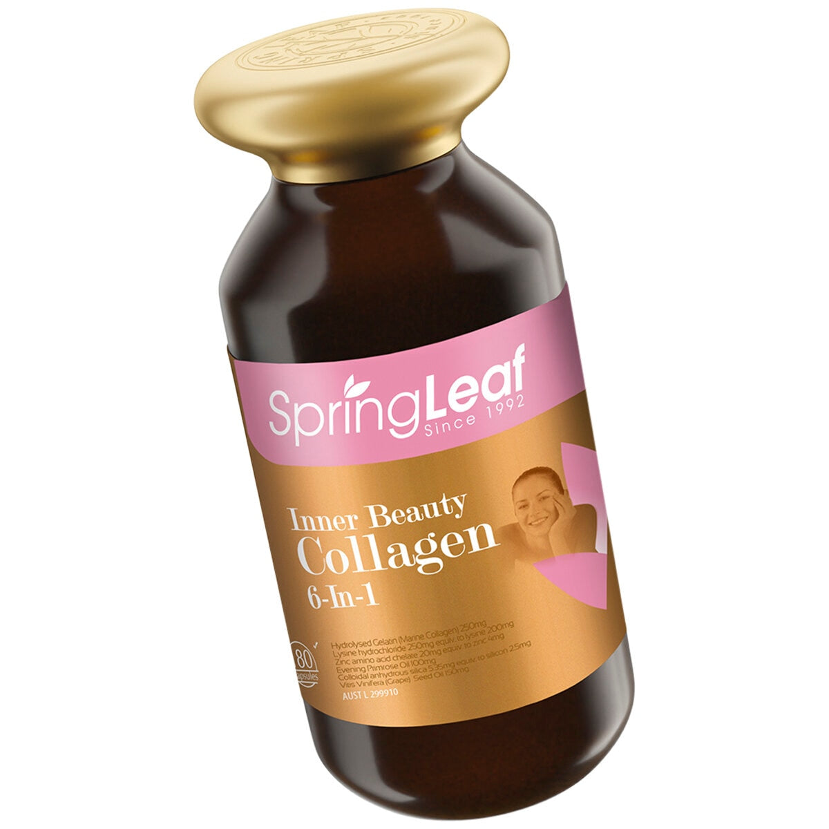 SpringLeaf Inner Beauty Collagen 6 In 1 180 Capsules - SuperSaverAU - view 4