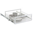 L.T. Williams Pull Out Wire Basket 54.5cm - White - 25kg Capacity - Full Extension Runners - 9707