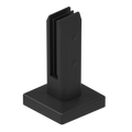 Protectoral Glass Fence Spigot - 95mm x 162mm - 2205 Stainless Steel - Black - SuperSaverAU - view 1