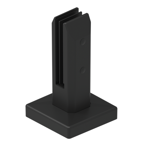 Protectoral Glass Fence Spigot - 95mm x 162mm - 2205 Stainless Steel - Black - SuperSaverAU - view 1