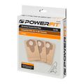PowerFit 30L Paper Dust Bag, 3 Pack, Brown