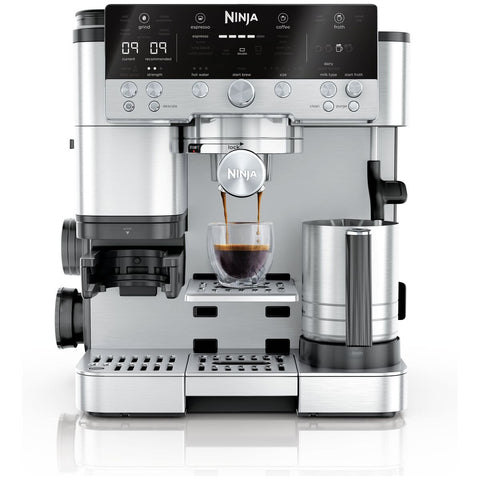 Ninja Luxe Cafe Premier Espresso Machine - Stainless Steel - Built-In Grinder and Scale - ES601ANZ