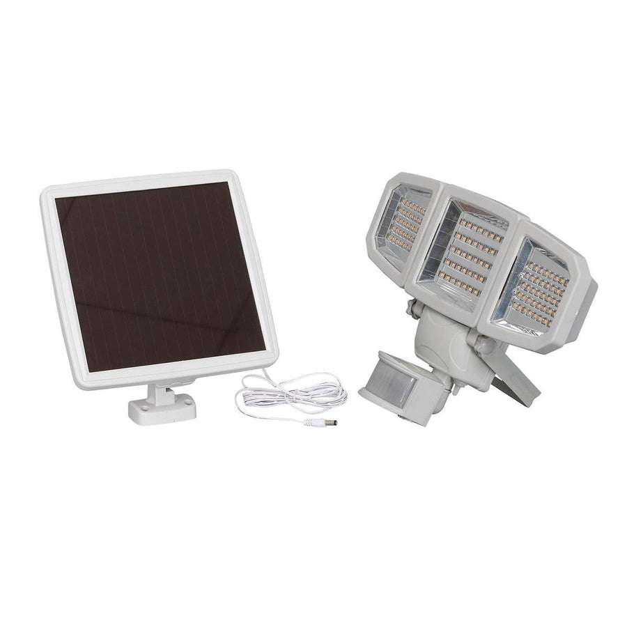 Gardenglo 2000lm Linkable Security Flood Solar Light - 345mm x 225mm - Silver - SuperSaverAU - view 1
