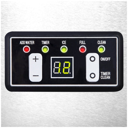 Devanti Stainless Steel Commercial Ice Maker