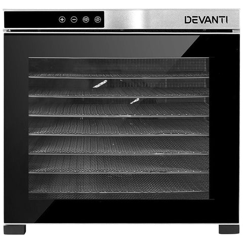 Devanti 10 Tray Food Dehydrator Stainless Steel - SuperSaverAU - view 2