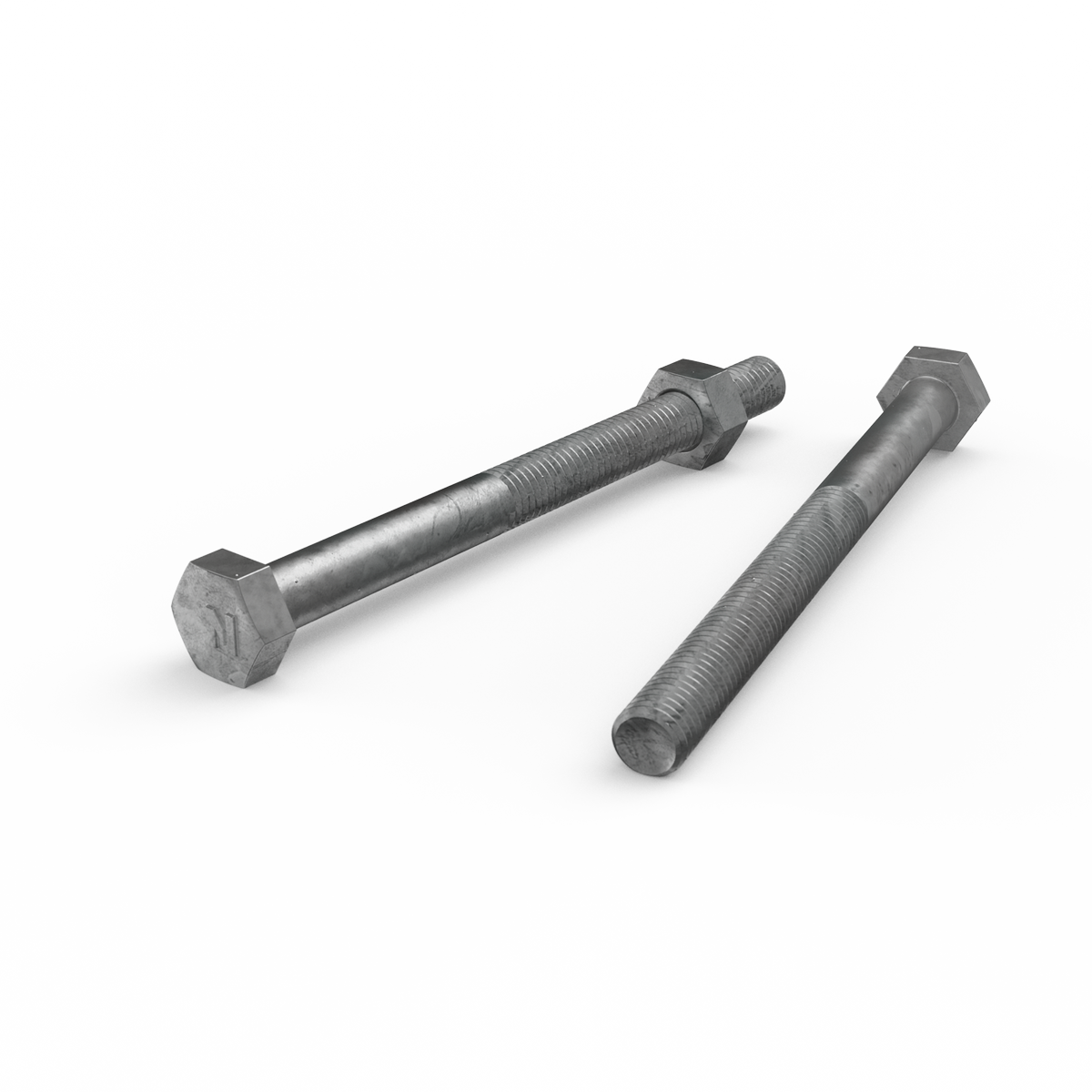 Zenith Hot Dip Galvanised Hex Head Bolts and Nuts M8 x 100mm 25 Pack - SuperSaverAU - view 3