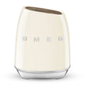 Smeg 50s Retro Style 6 Piece Knife Block Set - Cream with Acacia Wood Top - KBSF02CR
