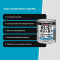 White Knight Rust Guard 250ml Aluminium Gloss Epoxy Enamel Metal Paint