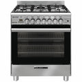 Glem Gas 70cm Bi-Energy Freestanding Oven 67L - Gas or Electric Oven, Wok Burner - GB765DOP