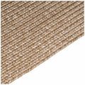 Cadrys Seasons Stripe Rug 160x230cm - Natural Beige Olefin, Hand Braided, Low Pile - SEASSNB1