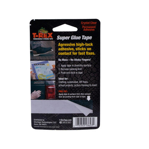 T-Rex 19mm x 4.5m Clear Double Sided Super Glue Tape