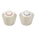 Shaw & Mason Ivory Universal Multi Fit Tap Handles - Plastic, Pair
