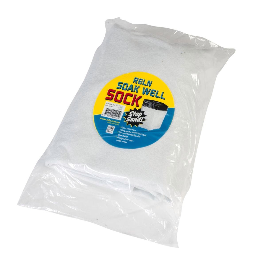 Reln Soakwell Sock - 680mm x 805mm - White - Durable Polyester - SuperSaverAU - view 1
