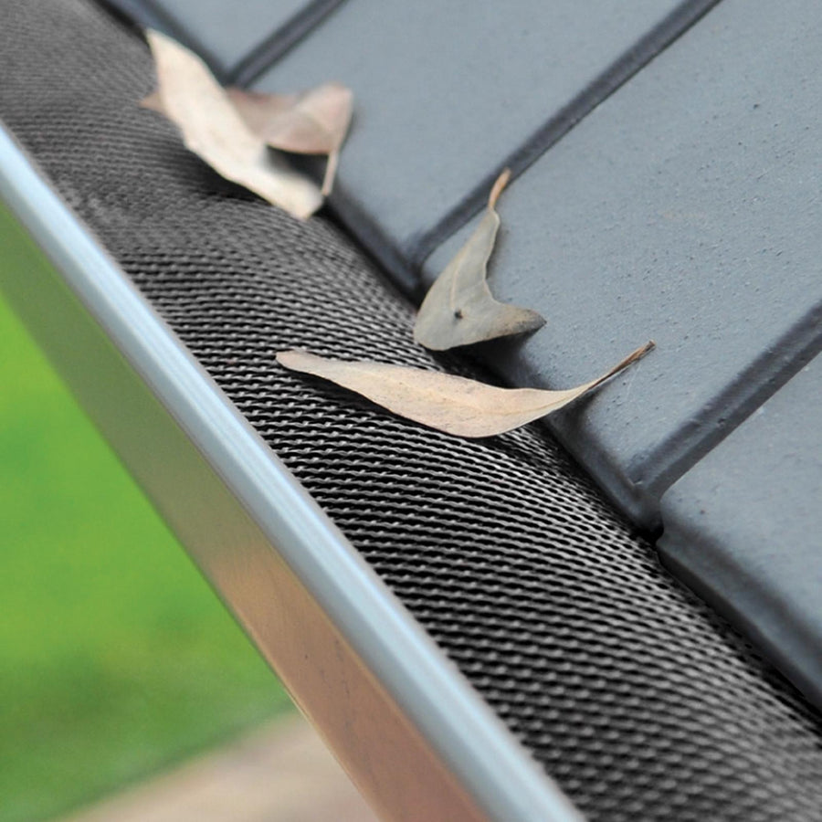 Jack 180mm x 15m Black Plastic Super Gutter Guard - Trade Pack