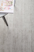 Rug Culture Bliss Medium Silver Viscose Rug 225x155cm - Hand Loomed - BLSSILV225X155