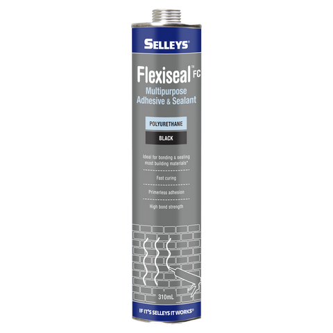 Selleys Black Flexiseal FC Polyurethane Sealant Adhesive 310ml - 0.588L - SuperSaverAU - view 1