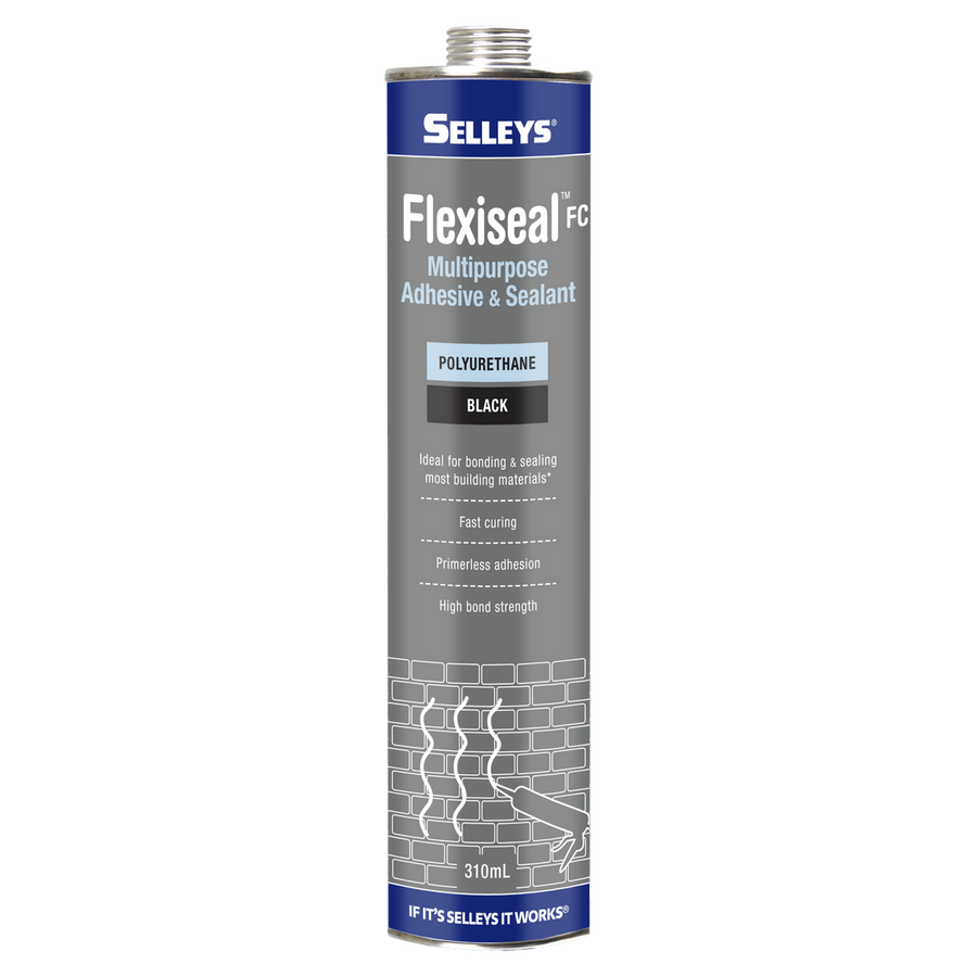 Selleys Black Flexiseal FC Polyurethane Sealant Adhesive 310ml - 0.588L - SuperSaverAU - view 1