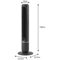 Philips 5000 Series tower fan - 5 speeds - SilentWings quiet operation - Charcoal - CX5550-01