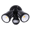 Brilliant Black Raptor III Twin Security Light - 20W - 1800 Lumens - PIR Sensor - Outdoor Use - SuperSaverAU - view 1