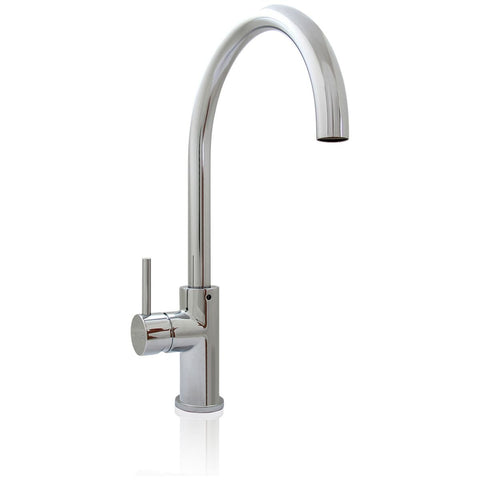 Billi Home Round Gooseneck Mixer Tap - Polished Chrome Finish - 6 Star WELS Rating - 4.5L/min - 991600GCH