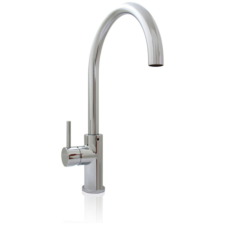 Billi Home Round Gooseneck Mixer Tap - Polished Chrome Finish - 6 Star WELS Rating - 4.5L/min - 991600GCH