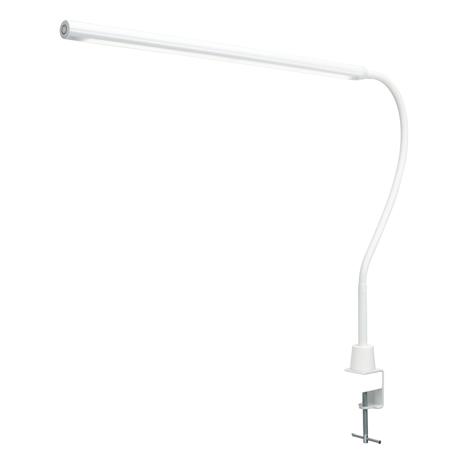Brilliant Create 10W White LED Desk Lamp with Clamp & Adjustable Head 21010/05