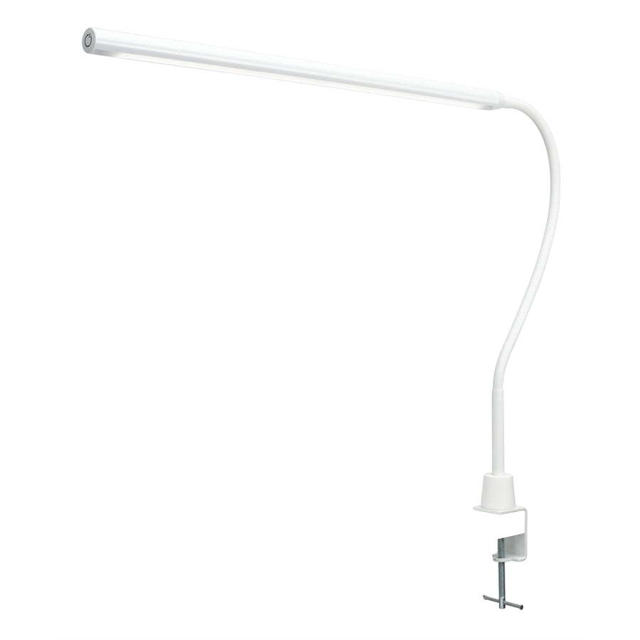 Brilliant Create 10W White LED Desk Lamp with Clamp & Adjustable Head 21010/05