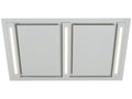 Schweigen 120cm White Ceiling Cassette Rangehood - Twin External Motors, 2 Mesh Filters - SCC1200W-SP2PAK
