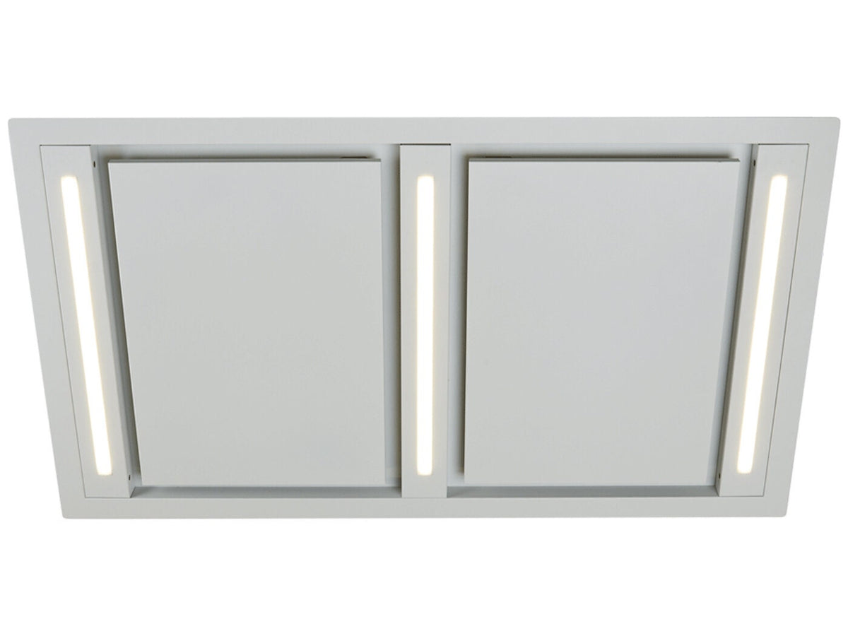 Schweigen 120cm White Ceiling Cassette Rangehood - Twin External Motors, 2 Mesh Filters - SCC1200W-SP2PAK