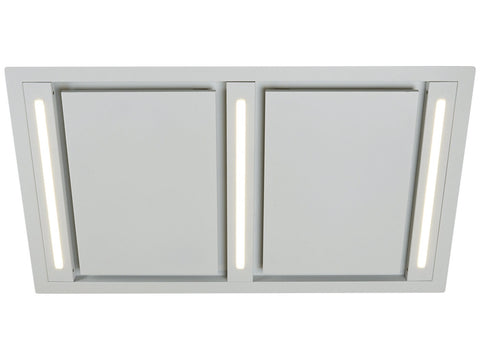 Schweigen 120cm White Ceiling Cassette Rangehood - Single External Motor, 3200m³/h - SCC1200W-SEPAK