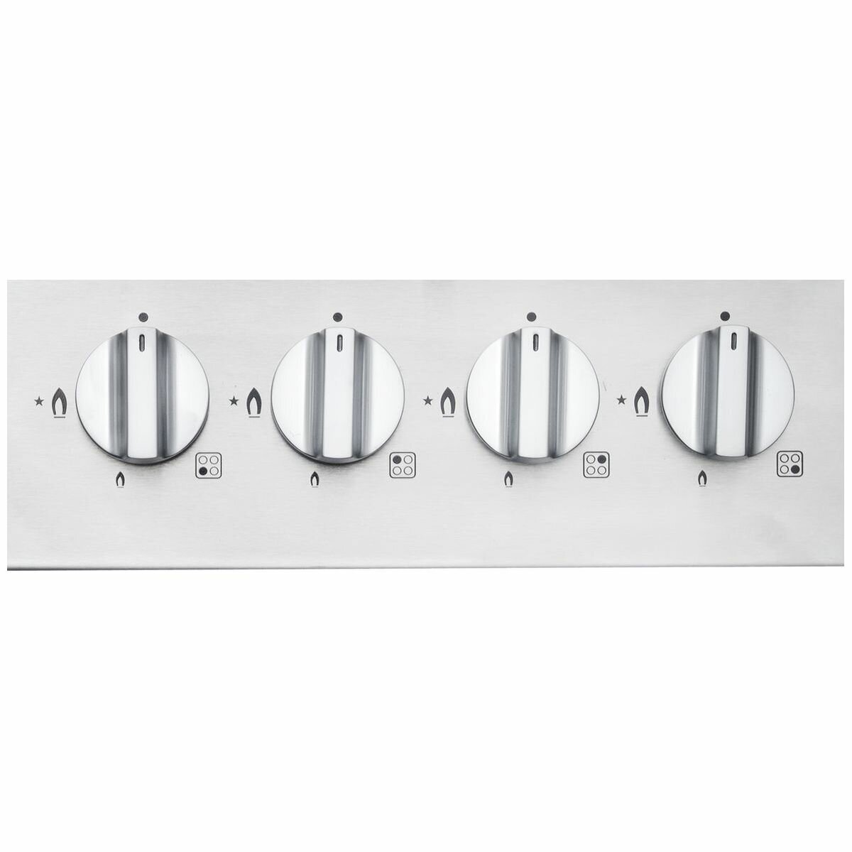 Artusi 60cm gas cooktop - Stainless steel, 4 burners with wok burner, LP conversion kit - CAGH600CIX