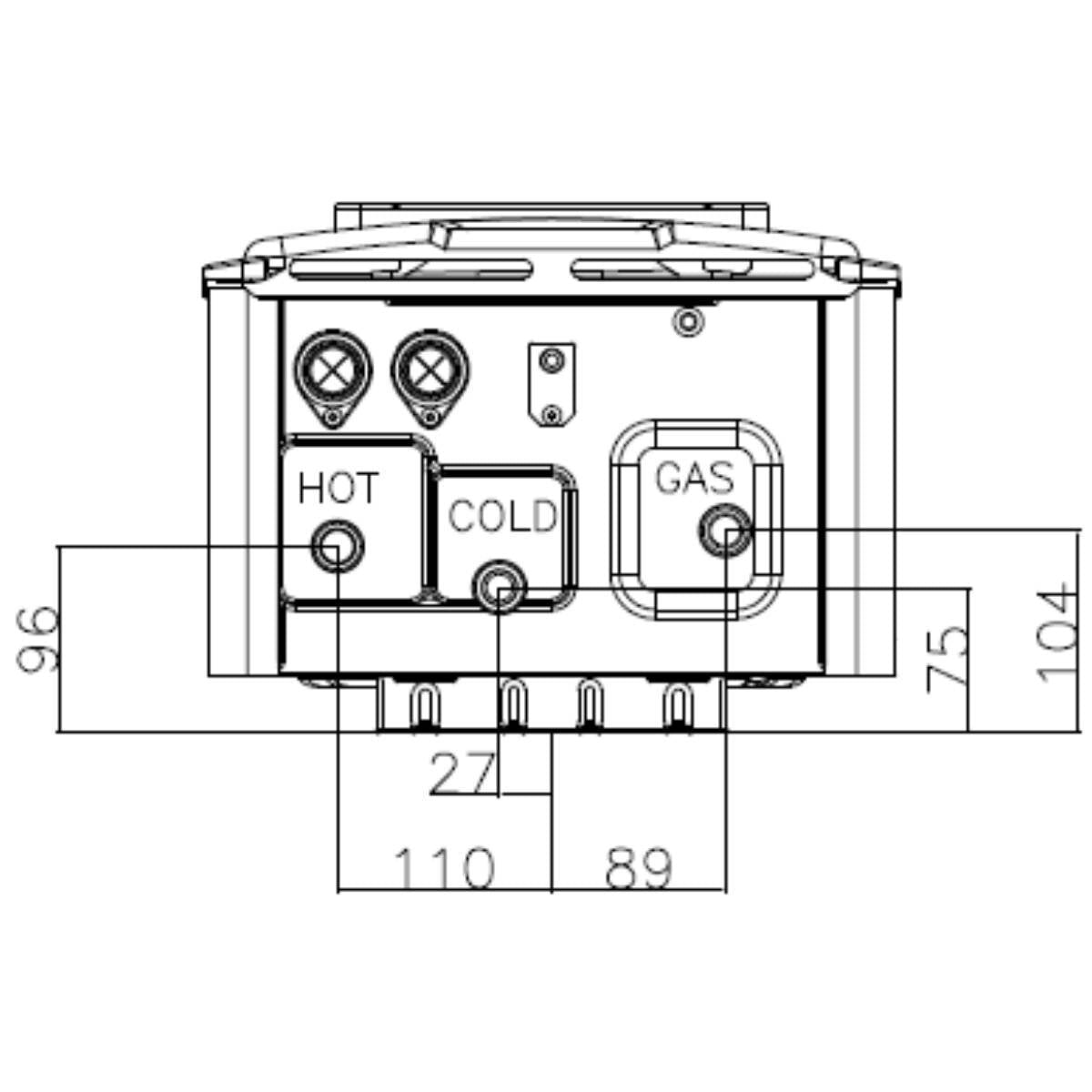 Rinnai LPG Continuous Flow Hot Water 2-Pack - 48kW - 37L/min - Outdoor Install - 6 Star - MP228EML50