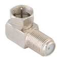 Antsig Right Angle F Connector Adaptor - Nickel Plated Brass - Digital Use - SuperSaverAU - view 1