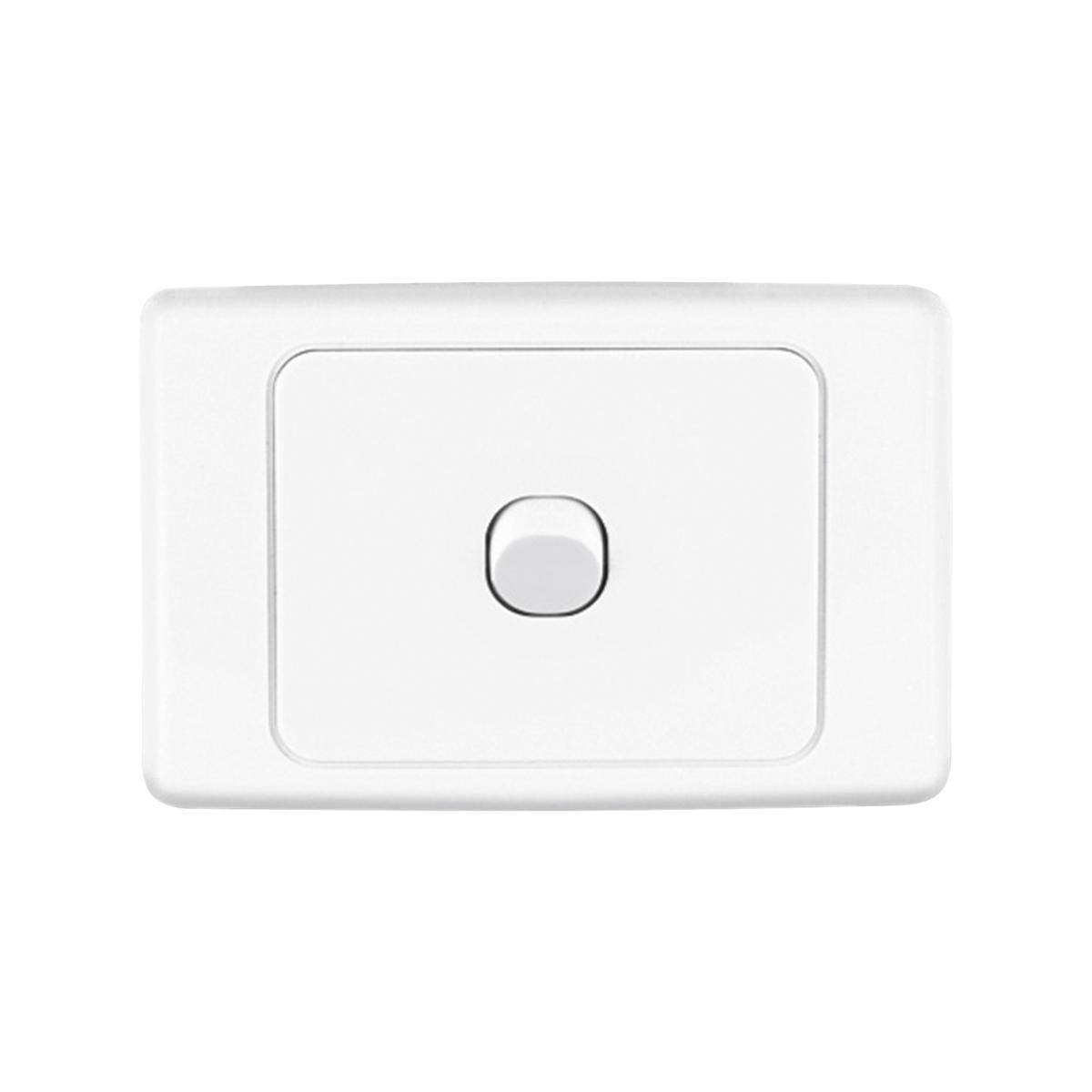 Deta 1 Gang Single Switch - Light Switch - 77mm Polycarbonate - Durable - SuperSaverAU - view 1