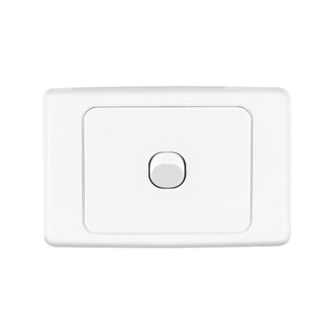 Deta 1 Gang Single Switch - Light Switch - 77mm Polycarbonate - Durable - SuperSaverAU - view 1