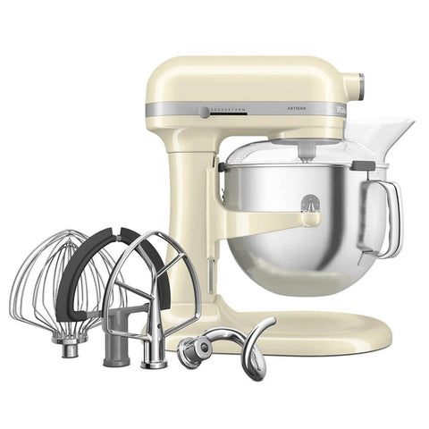 KitchenAid KSM70 Artisan stand mixer 6.6L - Almond Cream gloss, bowl-lift, 11 speeds - 5KSM70SHXAAC