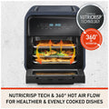 Sunbeam FlexiFry 10L Air Fryer Oven - Blue, 2000W, Air Fry, Bake and Dehydrate - AFP5100BL